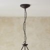 Lampa wisząca żyrandol falowany abażurowy z rafii boho designerski naturalny rustykalny Wriggle 114212 ENDON